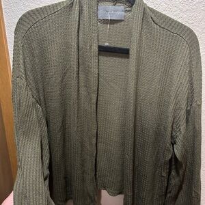 Sunday in Brooklyn Olive Green Cardigan